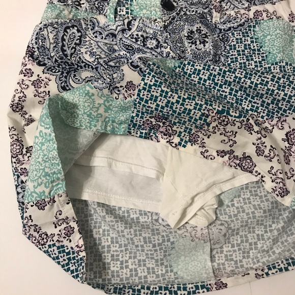 Croft& Barrow flora Patterned short skirt short 4 - Picture 5 of 7